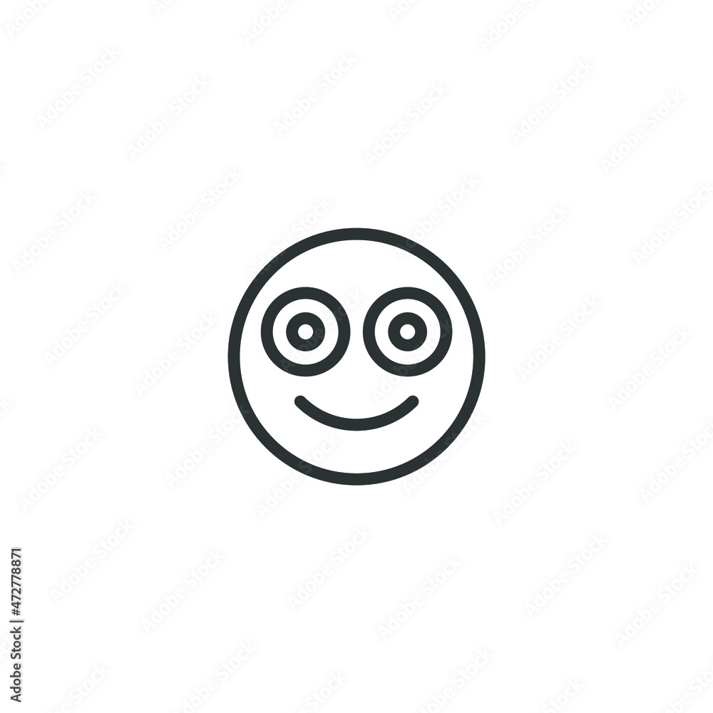Vector sign of the emoticon face symbol is isolated on a white background. emoticon face icon color editable. Vector sign of the emoticon face symbol is isolated on a white background. emoticon face icon color editable.