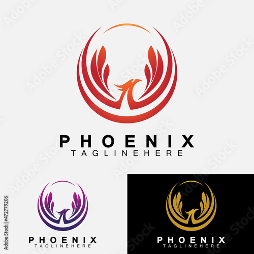 Phoenix logo Vector Illustration Design Template
