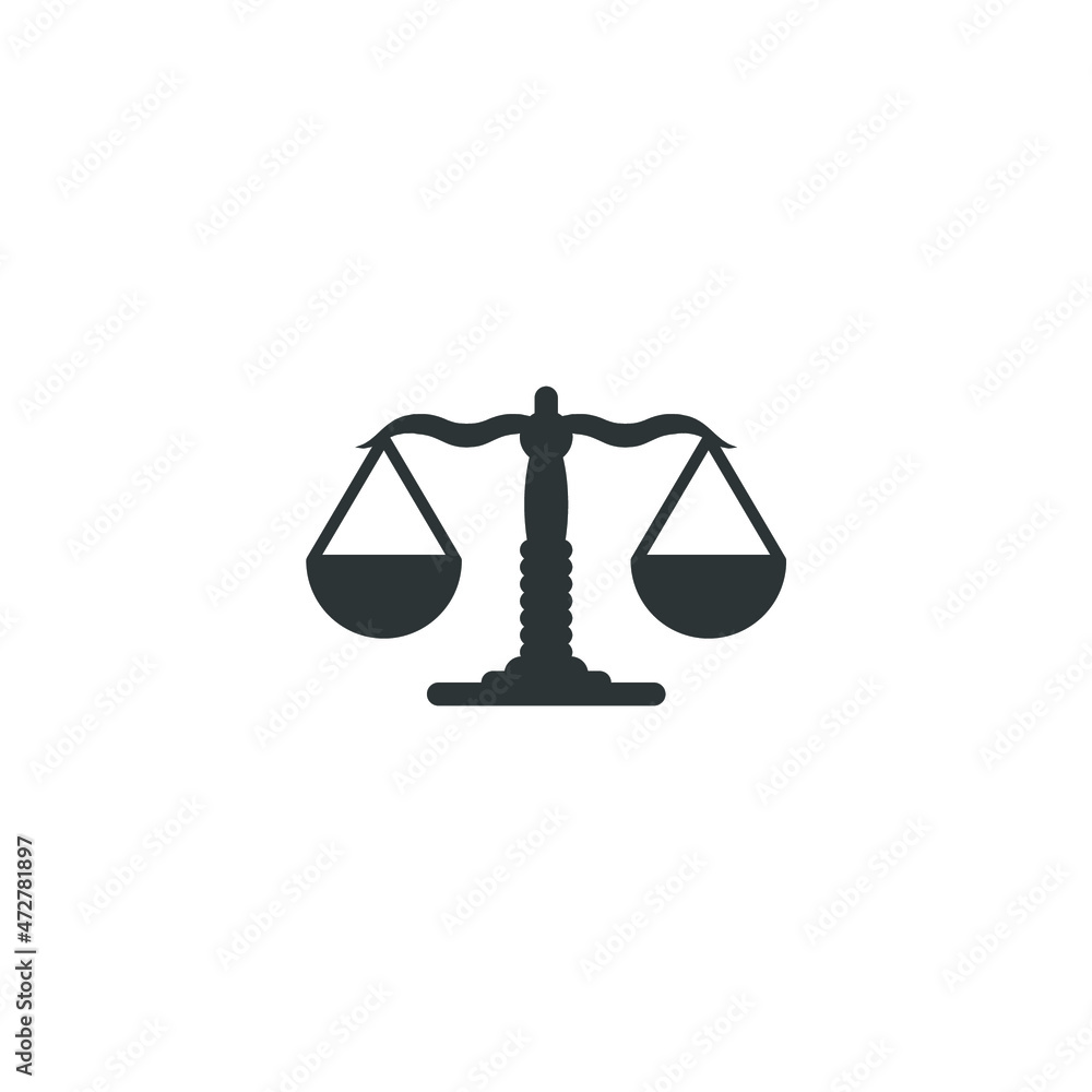 Vector sign of the Law scale symbol is isolated on a white background. Law scale icon color editable.
Vector sign of the Law scale symbol is isolated on a white background. Law scale icon color editable.
