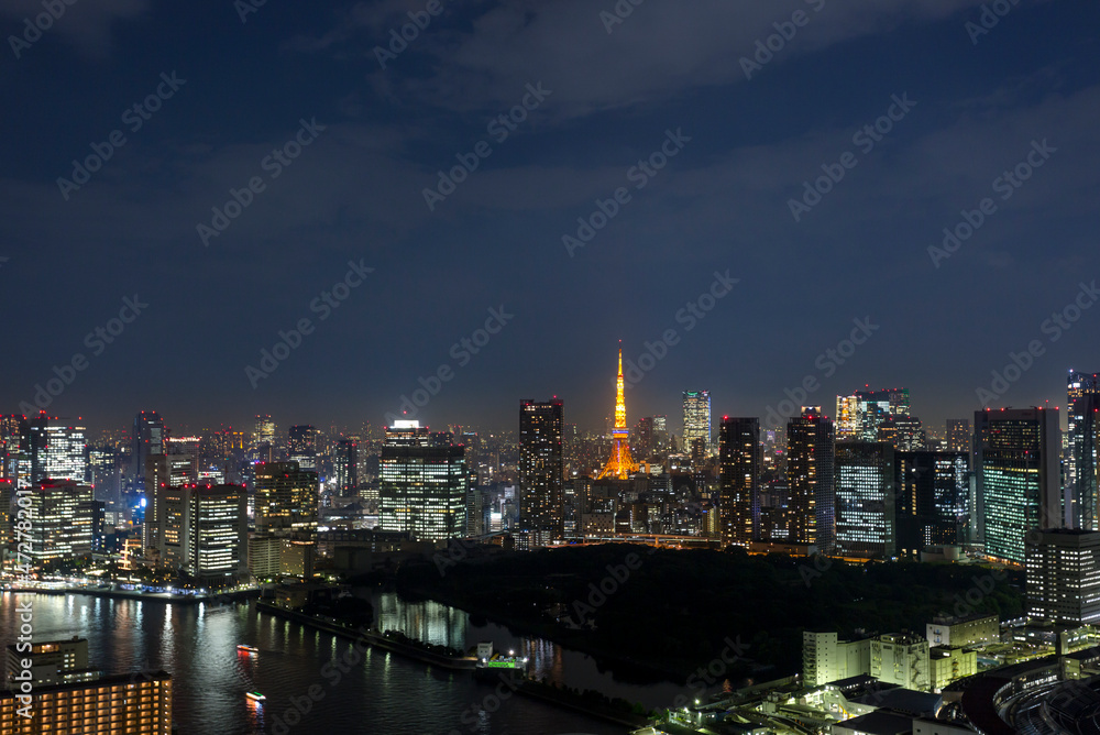 東京都中央区・港区の夜景（2016年撮影）