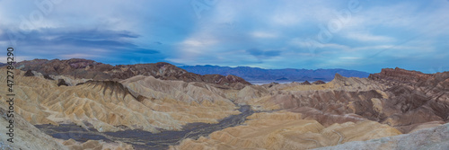 USA, California. View of Zabriskie Point in Death Valley National Park.