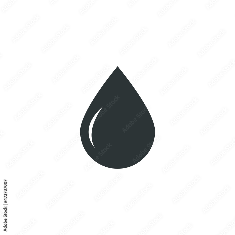 Vector sign of the water drop symbol is isolated on a white background. water drop icon color editable.
Vector sign of the water drop symbol is isolated on a white background. water drop icon color editable.