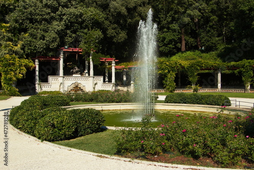 Park at Castello di Miramare in Grignano near Trieste  Italy  Europe 