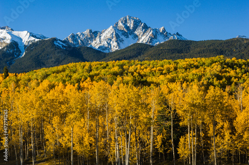 USA  Colorado  autumn  Sneffels