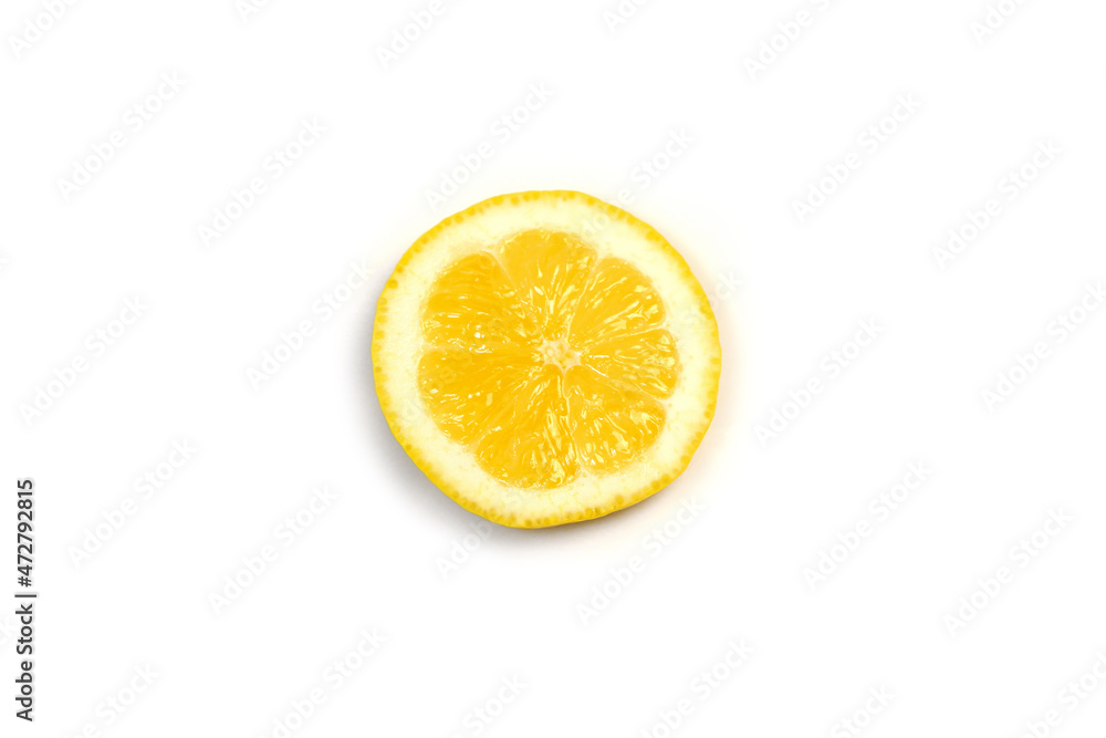 lemon slice on white background lemon slice on white background