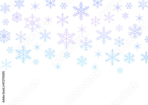 雪の結晶　背景イラスト