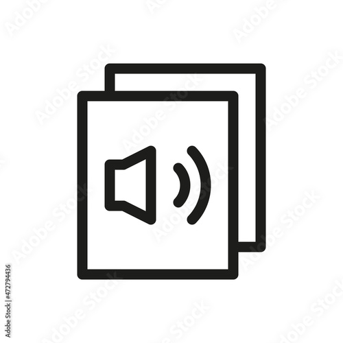 Acoustic panel isolated icon, acoustic absorber  linear icon, soundproofing panel vector icon with editable stroke
