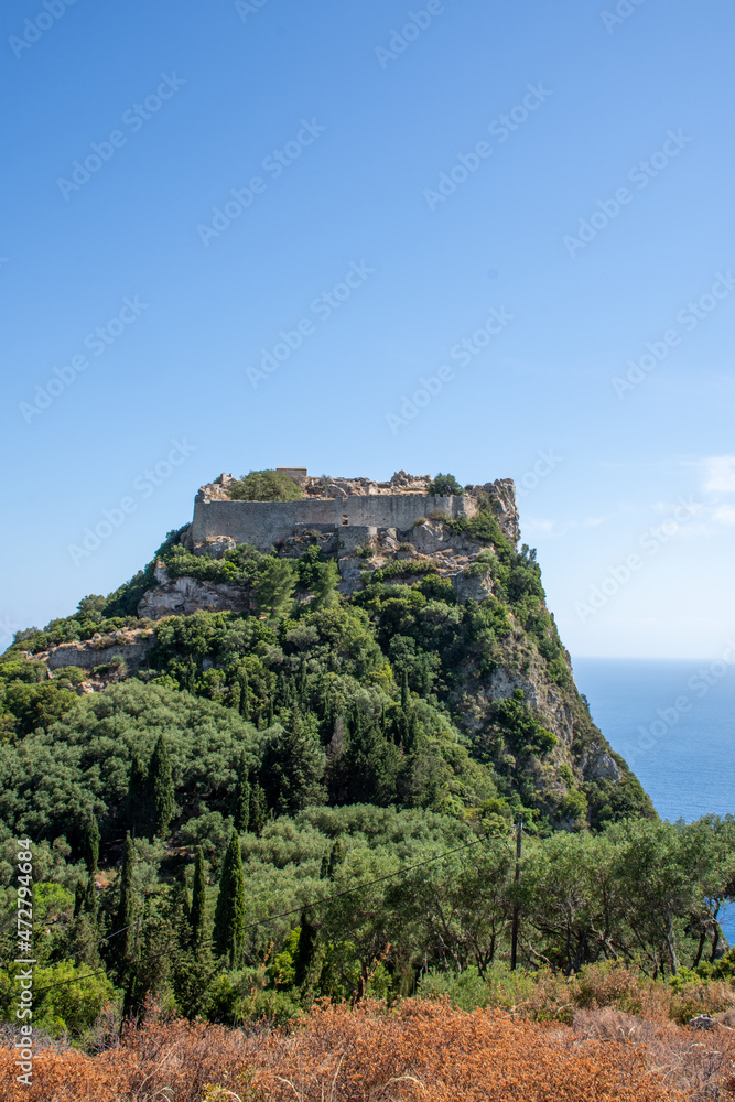 Aggelokastro fortress in Corfu, Greece