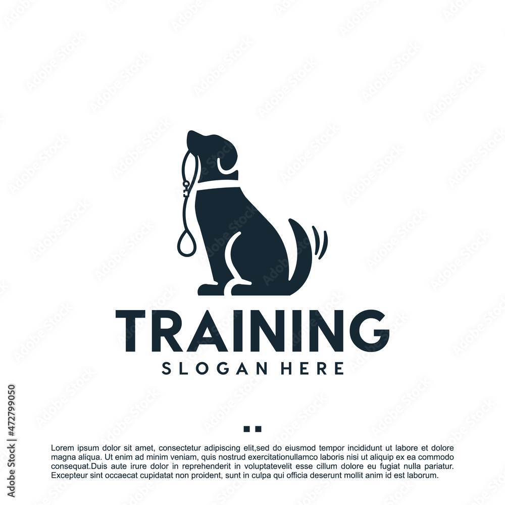 Obraz premium dog training , logo design template