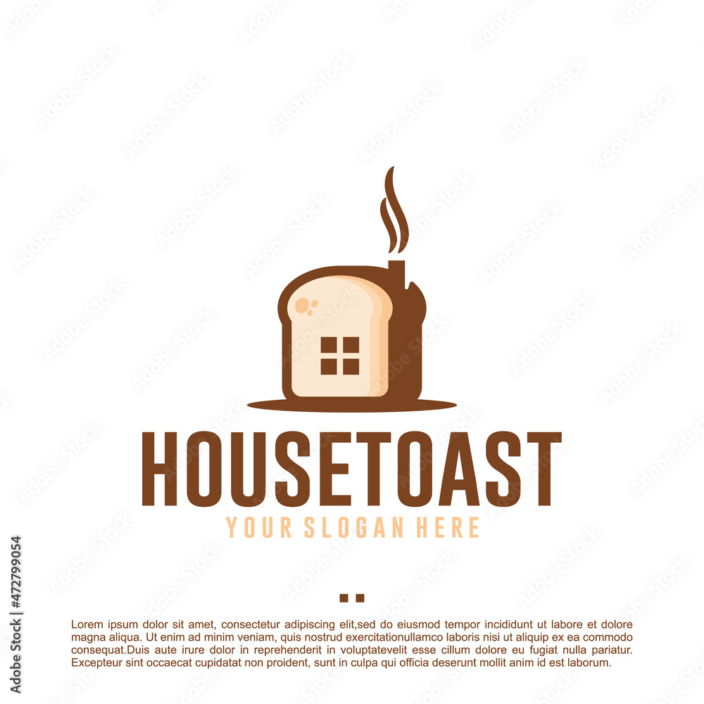 toast house , logo design template