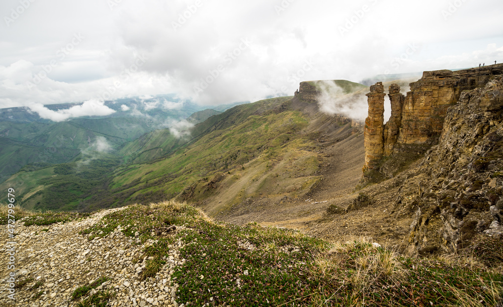Naklejka premium Panoramic view of the Bermamyt Plateau