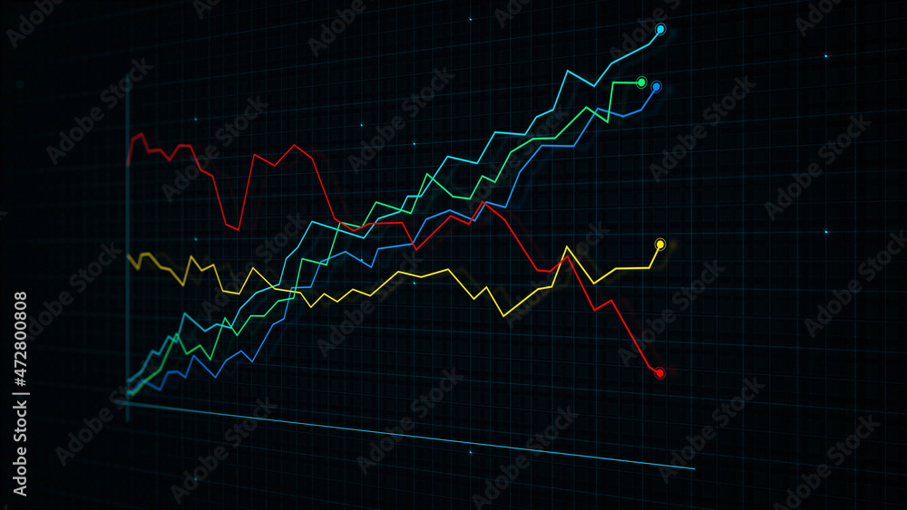 3D rendering of a tech-style digital income line graph against a high-tech grid background. Concept for presentations, advertising and showing profitability and statistics
3D rendering of a tech-style digital income line graph against a high-tech grid background. Concept for presentations, advertising and showing profitability and statistics