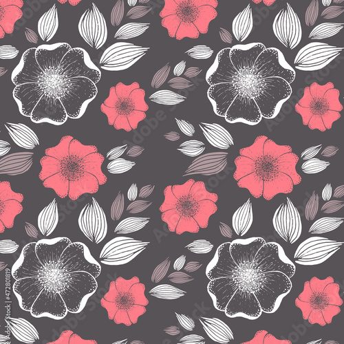 Floral print pattern