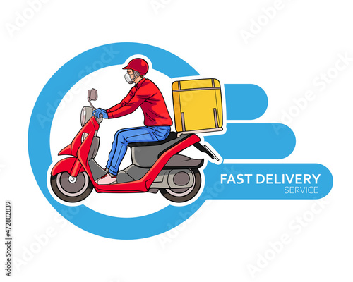 courier Fast delivery with motorcycles