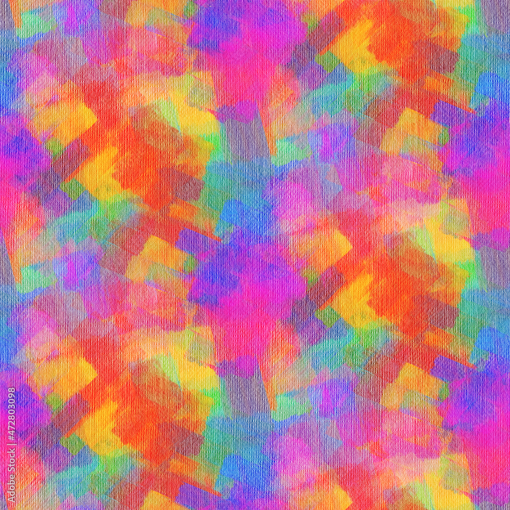 Abstract seamless pattern with acrylic painting