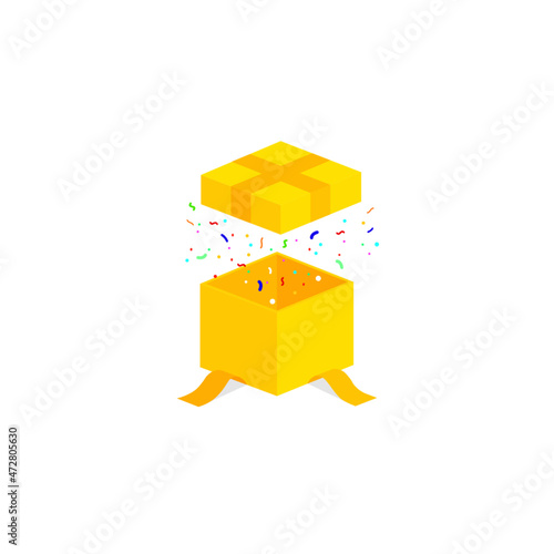 Geschenke Box mit Schleife Überraschung