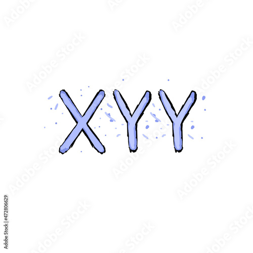 light blue xyy karyotype (colored)	