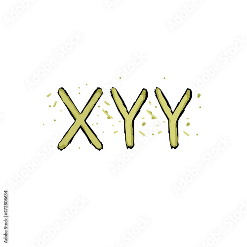 light yellow xyy karyotype (colored)	