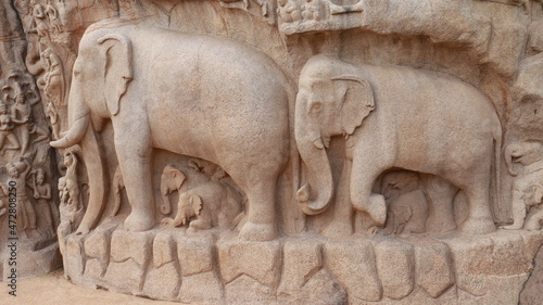Mahabalipuram, is one of the largest rock reliefs in Asia and features in several Hindu scriptures.