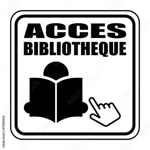 Logo accès bibliothèque.