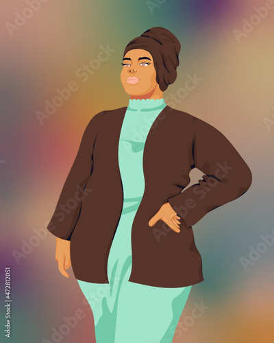 Portrait of young muslim woman