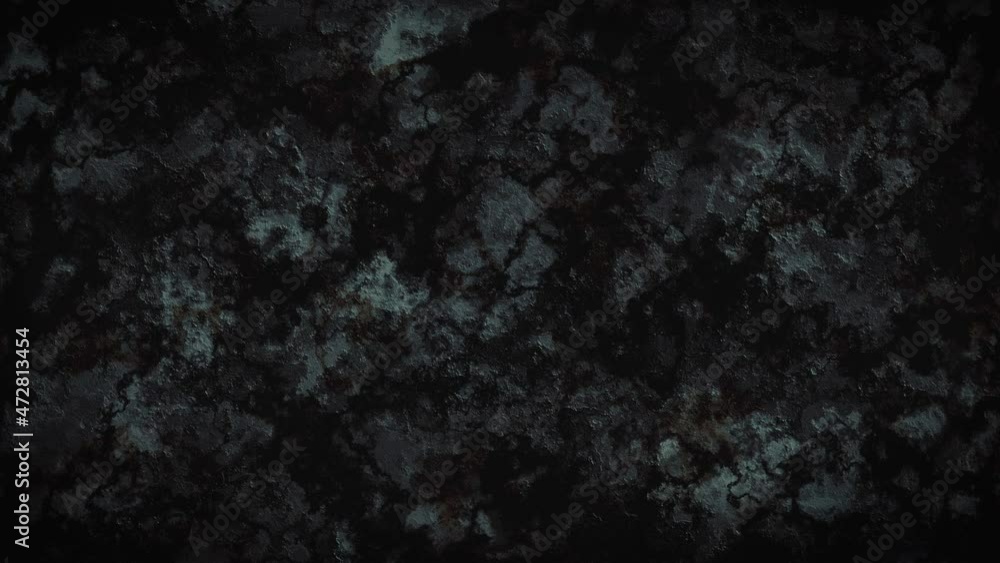 Seamless looping slowly flowing black horror substance on dark blue grunge surface. Animated background. Seamless looping slowly flowing black horror substance on dark blue grunge surface. Animated background.