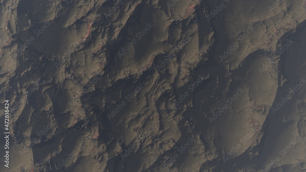 Fototapeta premium abstract aerial view, abstract cosmic texture, top view of alien planet, texture of th exo planet, abstract texture 3d render