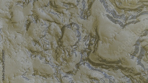 Wallpaper Mural abstract aerial view, abstract cosmic texture, top view of alien planet, texture of th exo planet, abstract texture 3d render Torontodigital.ca