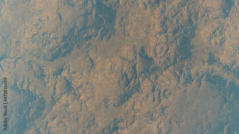 Fototapeta premium abstract aerial view, abstract cosmic texture, top view of alien planet, texture of th exo planet, abstract texture 3d render