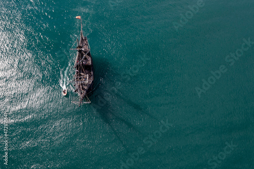 vista de la Nao Victoria navegando en mar abierto © Antonio ciero