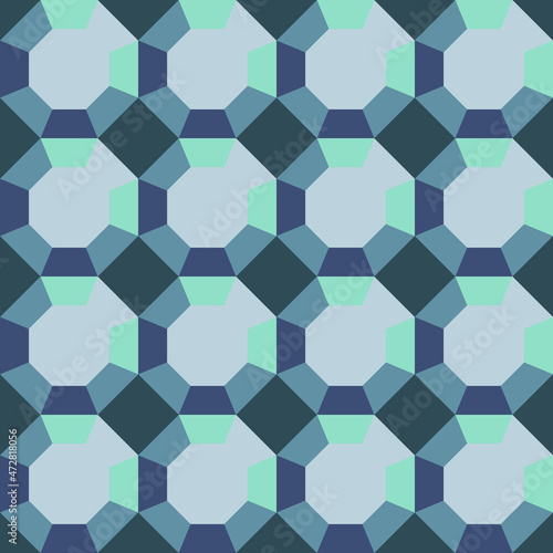 Seamless vector pattern with 3d bubble texture on grey background. Geometrical optical illusion wallpaper design. Decorative crystal fashion textile.