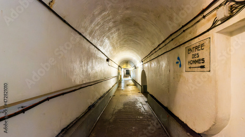 Inside the ligne Maginot fortification in France on September 2019 photo