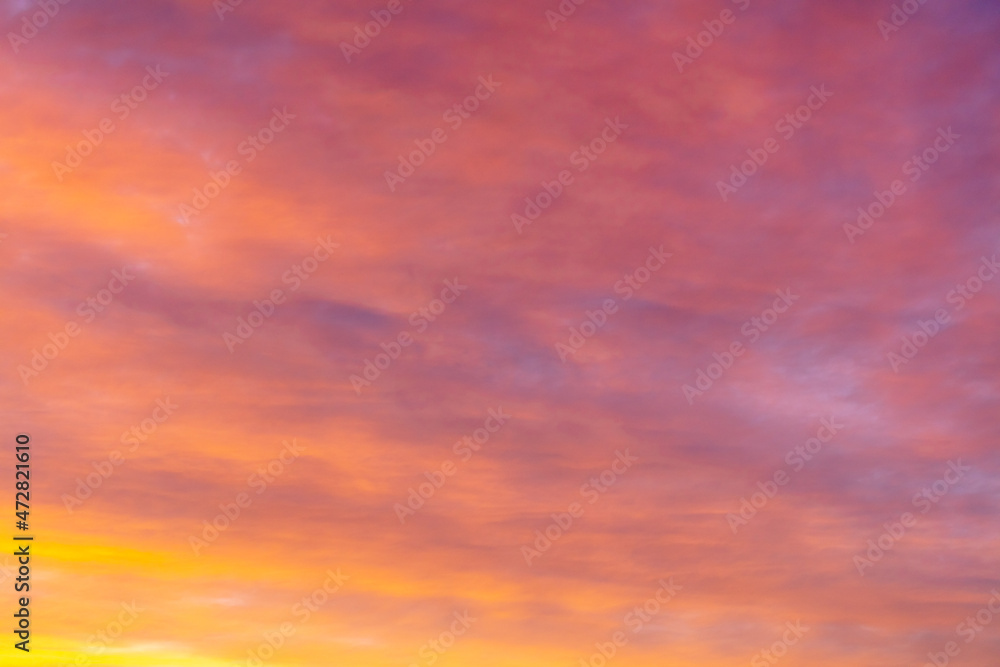 Colorful clouds in the sky