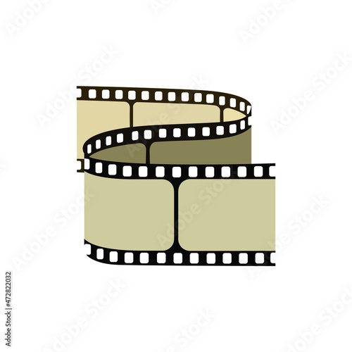 Film frames emoji vector illustration cinema movie