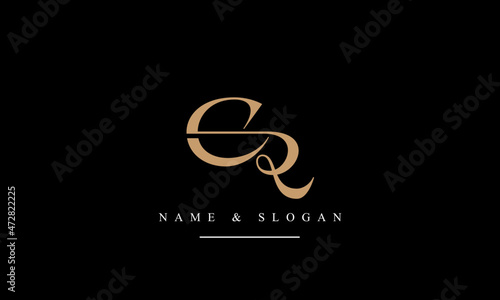RC, CR, R, C abstract letters logo monogram