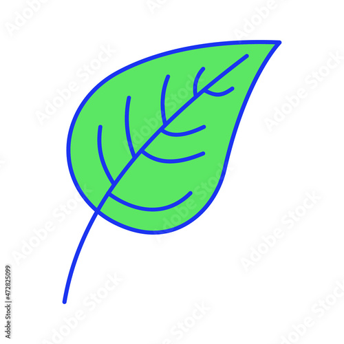 Leaf Vector icon which is suitable for commercial work and easily modify or edit it

