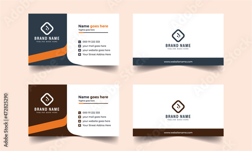 Professional business card design template