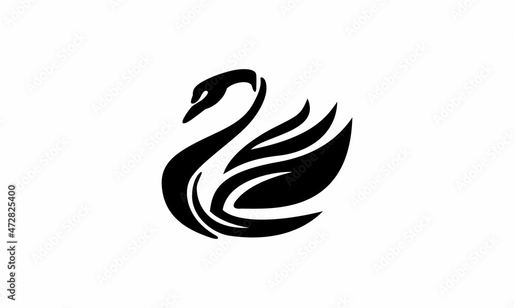 Naklejka premium Swan logo