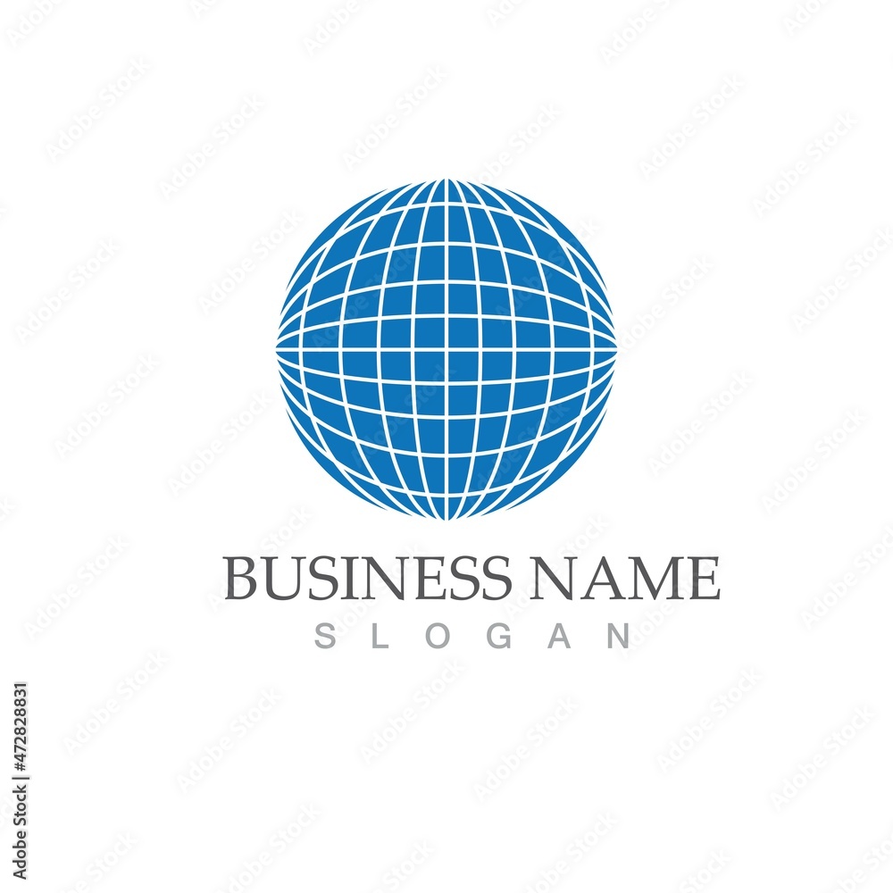 globe logo vector design template globe logo vector design template
