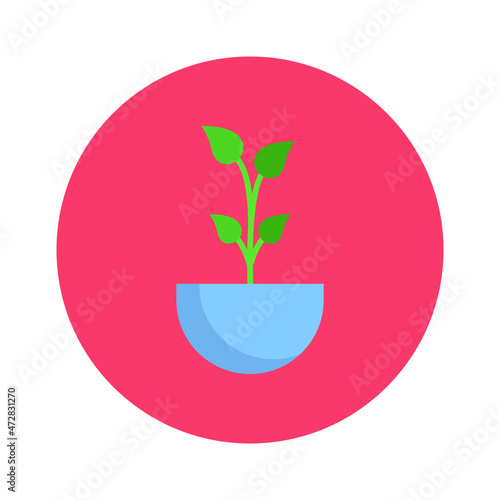 plant pot Vector icon which is suitable for commercial work and easily modify or edit it

