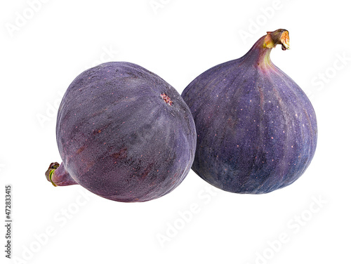 Figs isolated on a white background.