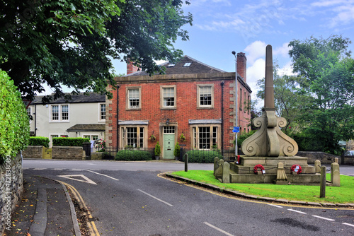 The Jebson Memorial and the Manor House at West Bretton in Barnsley, South Yorkshire.