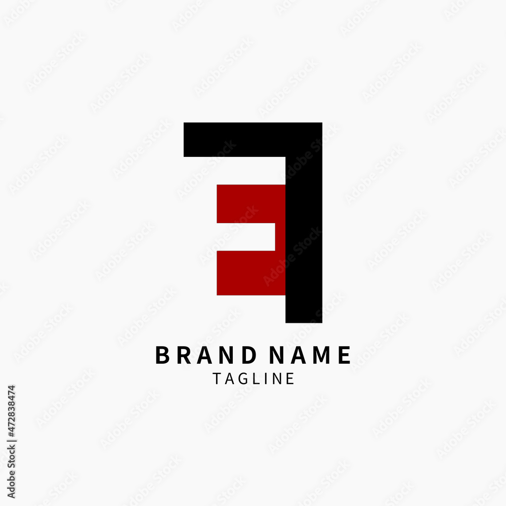 Simple Letter E Monogram Logo , Black and Red Isolated on Grey Background, Minimalist Symbol, Emblem, Sign Vector Design Simple Letter E Monogram Logo , Black and Red Isolated on Grey Background, Minimalist Symbol, Emblem, Sign Vector Design
