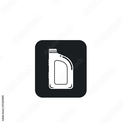 lubrication oil bottle icon vector illustration concept design