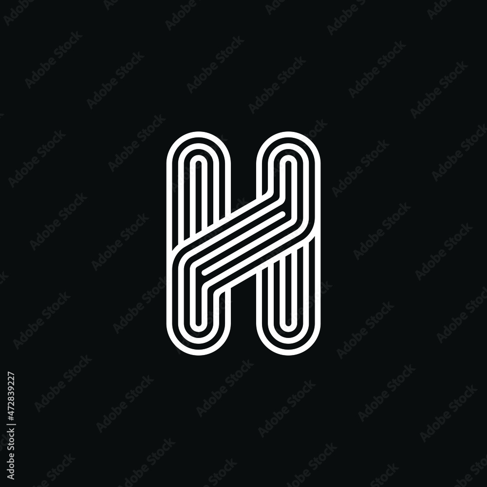 Initial letter H or alphabet H. Vector logo design Initial letter H or alphabet H. Vector logo design
