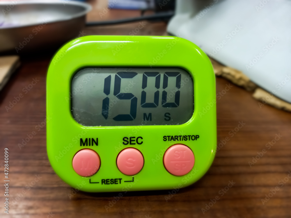 Digital alarm clock. Vector digital numbers. Electronic font. Countdown ...