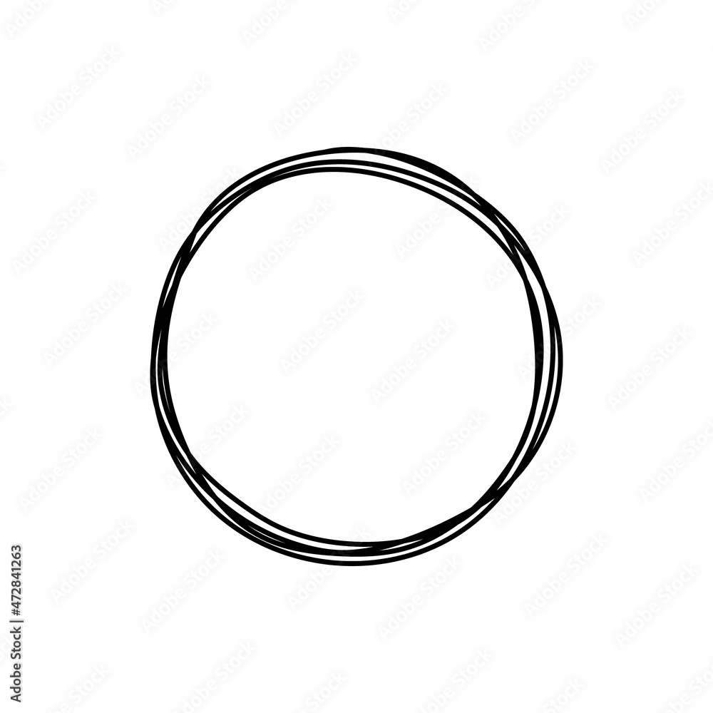 hand drawn circle line sketch. Circular doodle scribbles round circles. hand drawn circle line sketch. Circular doodle scribbles round circles.