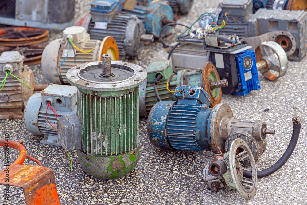 Old Electric Motors Stock Photo | Adobe Stock