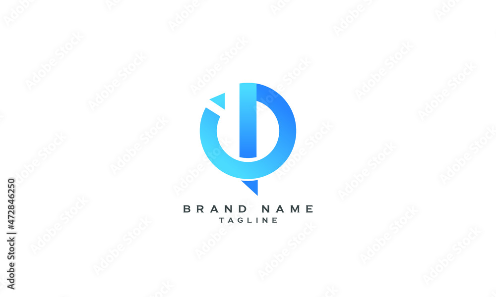 IP, PI, OP, PA, Abstract initial monogram letter alphabet logo design IP, PI, OP, PA, Abstract initial monogram letter alphabet logo design