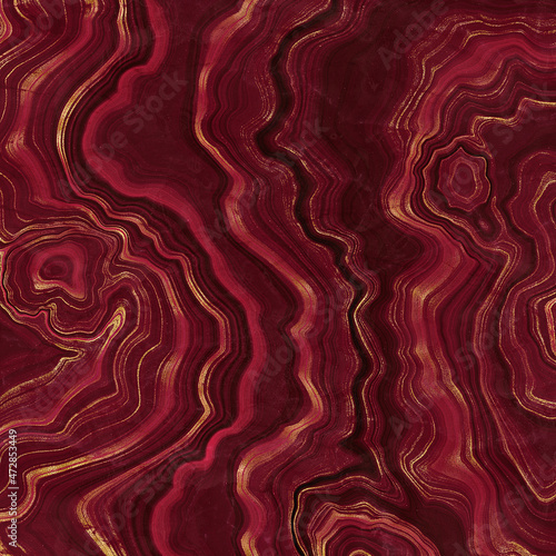 3D Fototapete Wellen - Fototapete Mineral agata texture background colors